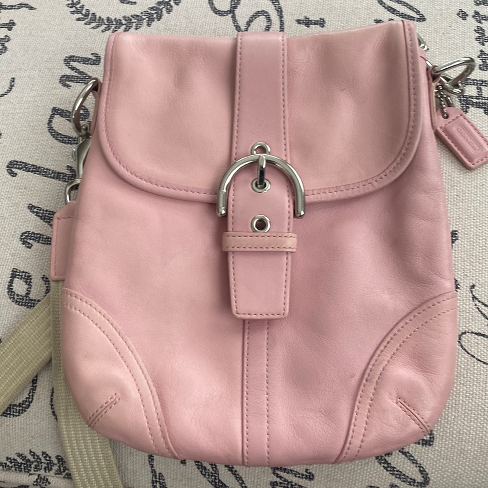 Pink Coach Shoulder Bag